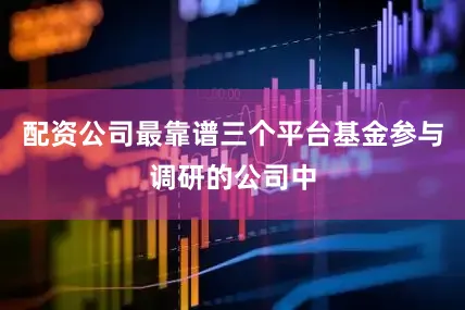 配资公司最靠谱三个平台基金参与调研的公司中