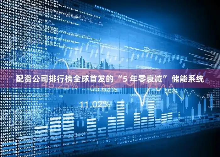 配资公司排行榜全球首发的 “5 年零衰减” 储能系统